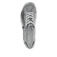 Graublaue remonte Damen Schnürschuhe R3412-14 mit einem Reißverschluss. Schuh von oben.