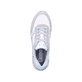 Weiße Rieker Damen Sneaker Low 42506-90 mit super leichter und flexibler Sohle. Schuh von oben.
