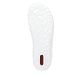 Weiße Rieker Damen Slipper 52854-80 mit ultra leichter Sohle sowie Gummizug. Schuh Laufsohle.