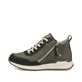 Grüne Rieker Damen Sneaker High W0661-54 mit einer griffigen und leichten Sohle. Schuh Außenseite.