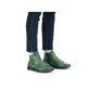 
Smaragdgrüne Rieker Damen Schnürschuhe 71510-52 mit Schnürung und Reißverschluss. Schuh am Fuß