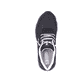 Schwarze Rieker Herren Sneaker Low 07811-00 mit flexibler Sohle. Schuh von oben.
