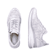 
Silberne remonte Damen Sneaker D2401-91 mit einer flexiblen Sohle mit Keilabsatz. Schuhpaar von oben.