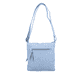 remonte Damen Handtasche Q0619-10 in Himmelblau aus Kunstleder mit Reißverschluss. Handtasche Rückseite.
