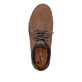 
Nougatbraune Rieker Herren Slipper B3355-24 mit Elastikeinsatz sowie einer Profilsohle. Schuh von oben