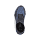 Schwarze Rieker Damen Sneaker High M6052-00 mit einer ultra leichten Sohle. Schuh von oben.