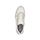 Weiße Rieker Damen Sneaker Low W0701-81 mit abriebfester Plateausohle. Schuh von oben.