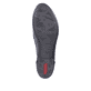 Schwarze Rieker Damen Loafer 51954-01 mit einem Elastikeinsatz. Schuh Laufsohle.