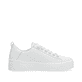 Weiße Rieker Damen Sneaker Low W0705-80 mit strapazierfähiger Sohle. Schuh Innenseite.