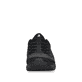 Schwarze Rieker EVOLUTION Damen Slipper 40405-00 mit einer super leichten Sohle. Schuh von vorne.