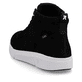 Schwarze Rieker Damen Sneaker High 41907-00 mit wasserabweisender TEX-Membran. Schuh von hinten.