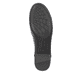 Schwarze Rieker Damen Loafer 41660-00 mit Elastikeinsatz sowie stylischer Kette. Schuh Laufsohle.