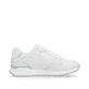 Weiße Rieker Damen Sneaker Low W0609-80 mit leichter und griffiger Sohle. Schuh Innenseite.