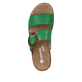 
Smaragdgrüne remonte Damen Pantoletten D0Q51-52 mit einer flexiblen Plateausohle. Schuh von oben