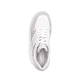 Weiße Rieker Damen Sneaker Low M5509-80 mit strapazierfähiger Sohle. Schuh von oben.