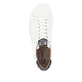 Weiße Rieker Herren Sneaker Low U0704-80 mit TR-Sohle mit leichtem EVA-Inlet. Schuh von oben.