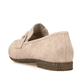 
Puderrosane Rieker Damen Loafers 51760-31 mit einer schockabsorbierenden Sohle. Schuh von hinten