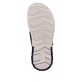 Ozeanblaue Rieker Herren Pantoletten 25283-14 mit einem Klettverschluss. Schuh Laufsohle.