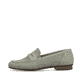 
Mintgrüne Rieker Damen Loafers 51954-52 mit einer schockabsorbierenden Sohle. Schuh Außenseite
