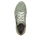 Grüne Rieker Herren Sneaker Low B0502-52 mit Reißverschluss sowie Extraweite I. Schuh von oben.