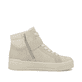 Beige Rieker Damen Sneaker High W0760-40 mit abriebfester Plateausohle. Schuh Innenseite.
