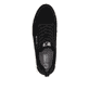 Schwarze Rieker Herren Sneaker Low U1101-00 mit super leichter Sohle. Schuh von oben.