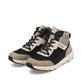 Beige Rieker Damen Sneaker High 40460-62 mit wasserabweisender RiekerTEX-Membran. Schuhpaar seitlich schräg.
