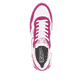 Weiße Rieker Damen Sneaker Low W1302-81 mit einer abriebfesten Sohle. Schuh von oben.