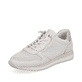 
Cremeweiße remonte Damen Sneaker D0H08-80 mit einer besonders leichten Sohle. Schuh seitlich schräg