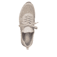 
Puderrosane Rieker Damen Slipper 54451-31 mit einer schockabsorbierenden Sohle. Schuh von oben