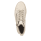 
Cremebeige remonte Damen Sneaker D0972-62 mit einer besonders leichten Plateausohle. Schuh von oben