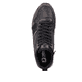 Schwarze Rieker Herren Sneaker High U0370-00 mit leichter und griffiger Sohle. Schuh von oben.