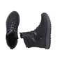 Schwarze Rieker EVOLUTION Herren Stiefel U0171-00 mit einer Fiber-Grip Sohle. Schuhpaar von oben.