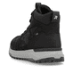 Schwarze Rieker Herren Sneaker High U0172-00 mit wasserabweisender TEX-Membran. Schuh von hinten.