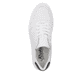 Weiße Rieker Herren Sneaker Low B9906-80 mit einer leichten und dämpfenden Sohle. Schuh von oben.