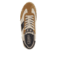 Beige Rieker Herren Sneaker Low U0306-60 mit griffiger und leichter Sohle. Schuh von oben.