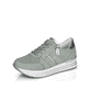 
Mintgrüne remonte Damen Sneaker D1310-52 mit einer besonders leichten Plateausohle. Schuh seitlich schräg