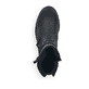 
Tiefschwarze Rieker Damen Kurzstiefel Z68M1-01 mit einer schockabsorbierenden Sohle. Schuh von oben