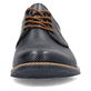 Blaue Rieker Herren Schnürschuhe 10308-14 mit der Komfortweite G 1/2. Schuh von vorne.