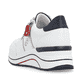 Weiße remonte Damen Sneaker D0T04-81 mit Reißverschluss sowie der Extraweite H. Schuh von hinten.