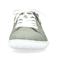 Grüne Rieker Damen Schnürschuhe 52824-52 mit Reißverschluss sowie Löcheroptik. Schuh von vorne.