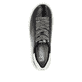 Schwarze Rieker Damen Sneaker Low W1205-00 mit einer ultraleichten Plateausohle. Schuh von oben.