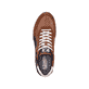 Braune Rieker Herren Sneaker Low U0302-24 mit einer griffigen und leichten Sohle. Schuh von oben.