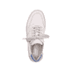 
Cremebeige Rieker Damen Sneaker Low N1001-60 mit einer robusten Profilsohle. Schuh von oben