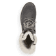 
Staubgraue remonte Damen Schnürstiefel D8474-45 mit einer flexiblen Profilsohle. Schuh von oben