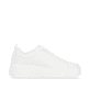 Weiße Rieker Damen Sneaker Low W0500-81 mit ultra leichter und dämpfender Sohle. Schuh Innenseite.