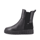 Schwarze Rieker Damen Chelsea Boots W1062-00 mit TR-Sohle mit leichtem EVA-Inlet. Schuh Außenseite.