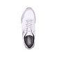 Weiße Rieker Herren Sneaker Low U0303-80 mit einer griffigen und leichten Sohle. Schuh von oben.