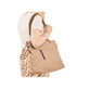 Rieker Damen Handtasche H1509-64 in Beige aus Textil mit Reißverschluss. Handtasche getragen.