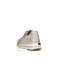 
Champagnerfarbene remonte Damen Sneaker R6700-60 mit einer leichten Profilsohle. Schuh von hinten